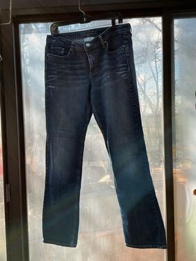 Banana Republic Women’s Straight Leg Jeans - Dark Blue Wash